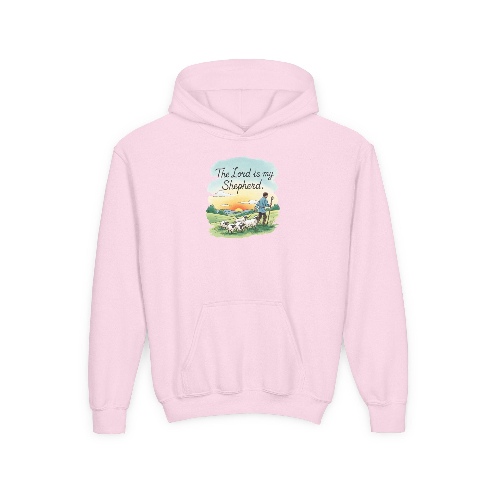Sudadera con capucha juvenil: "El Señor es mi pastor" Sudadera cristiana para niños