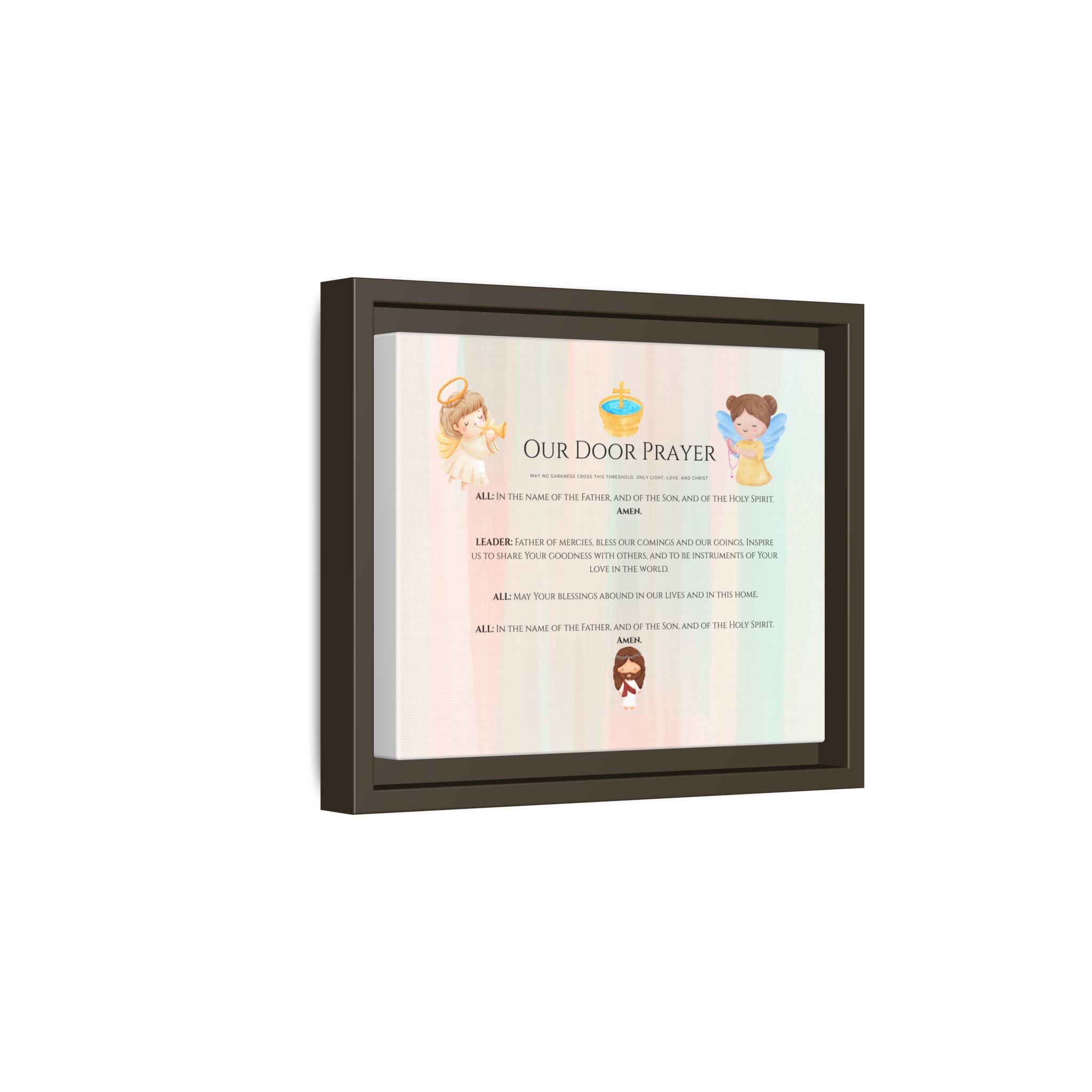 Arte mural de los Ángeles de la Misericordia “Oración en nuestra puerta”