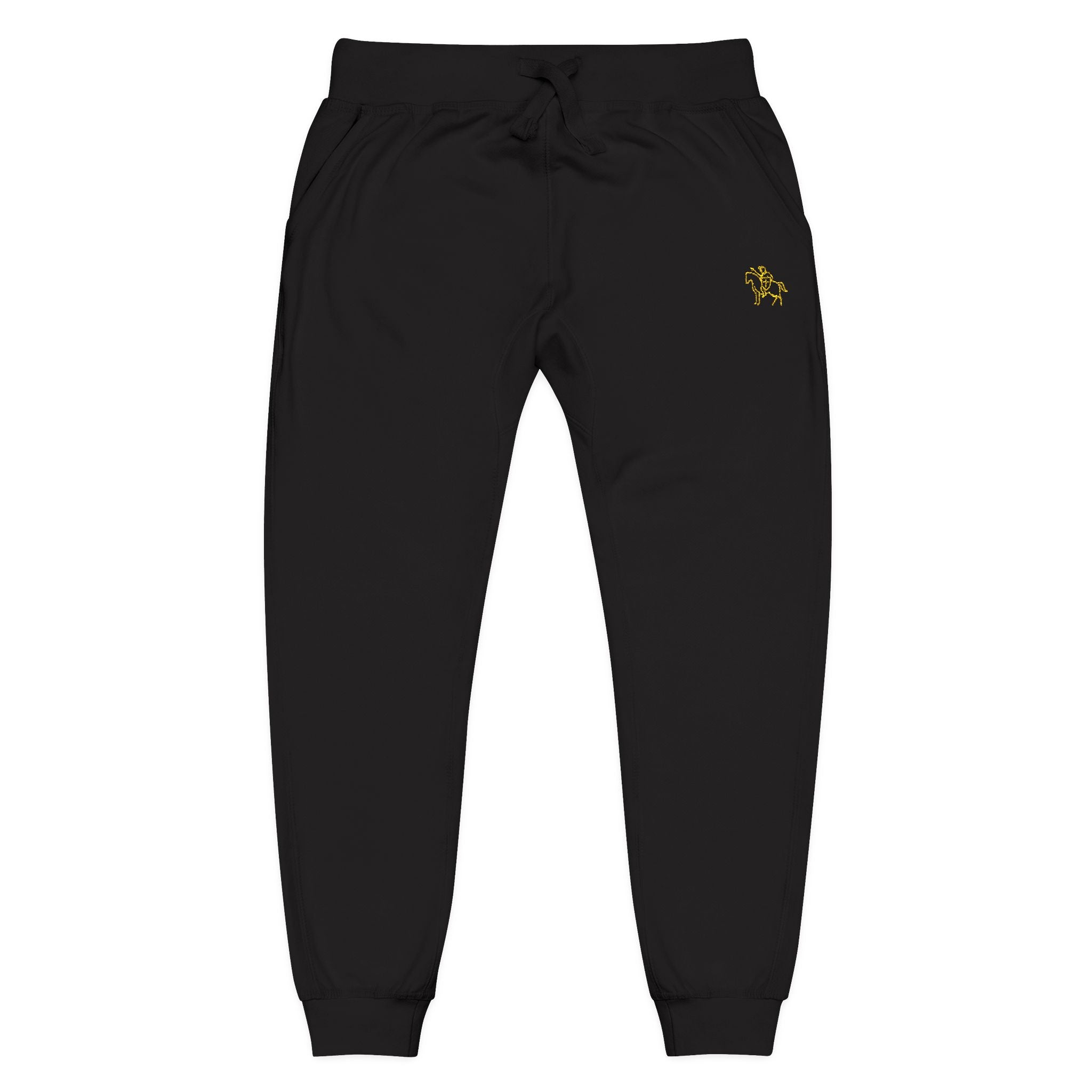 Pantalones deportivos de polar Faith Crusader | Joggers bordados para hombre católico | Ropa cómoda y acogedora para el día a día