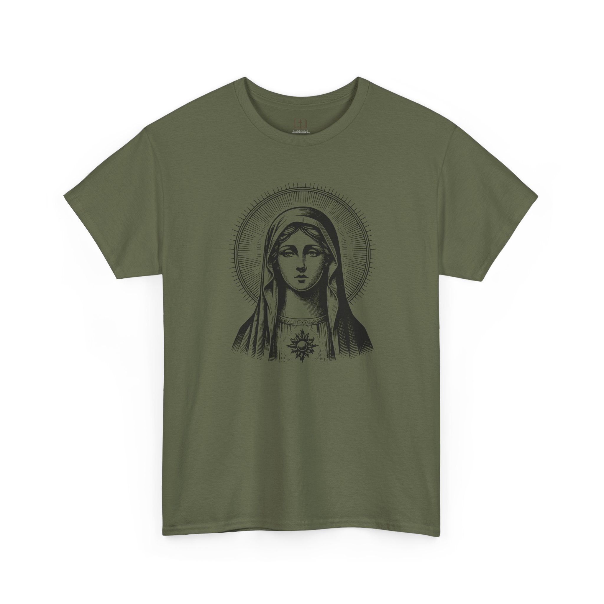 Camiseta de María de inspiración vintage para mujer | Camiseta de arte católico | Ropa religiosa