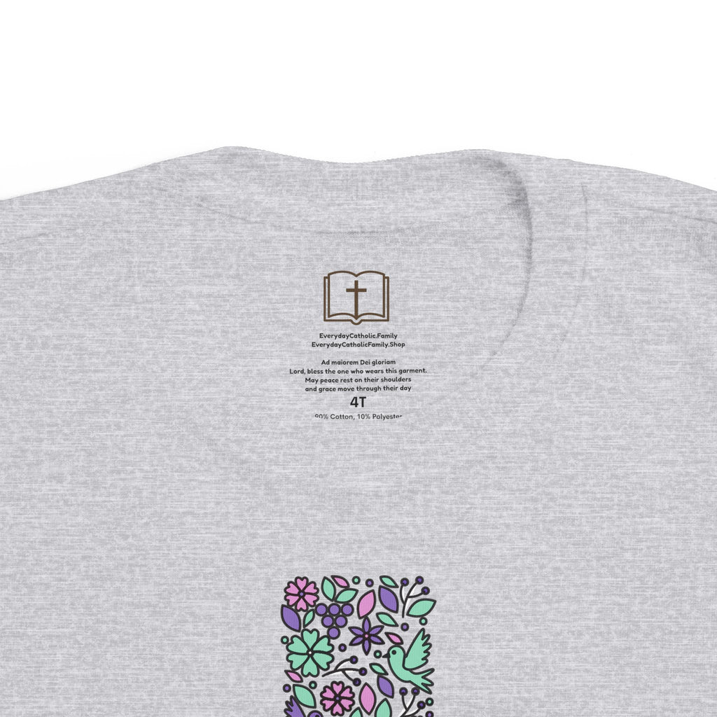 Camiseta cruzada floral para niños pequeños