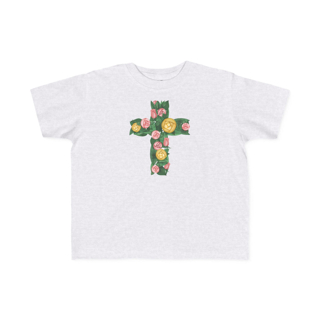 Camiseta cruzada floral para niños pequeños