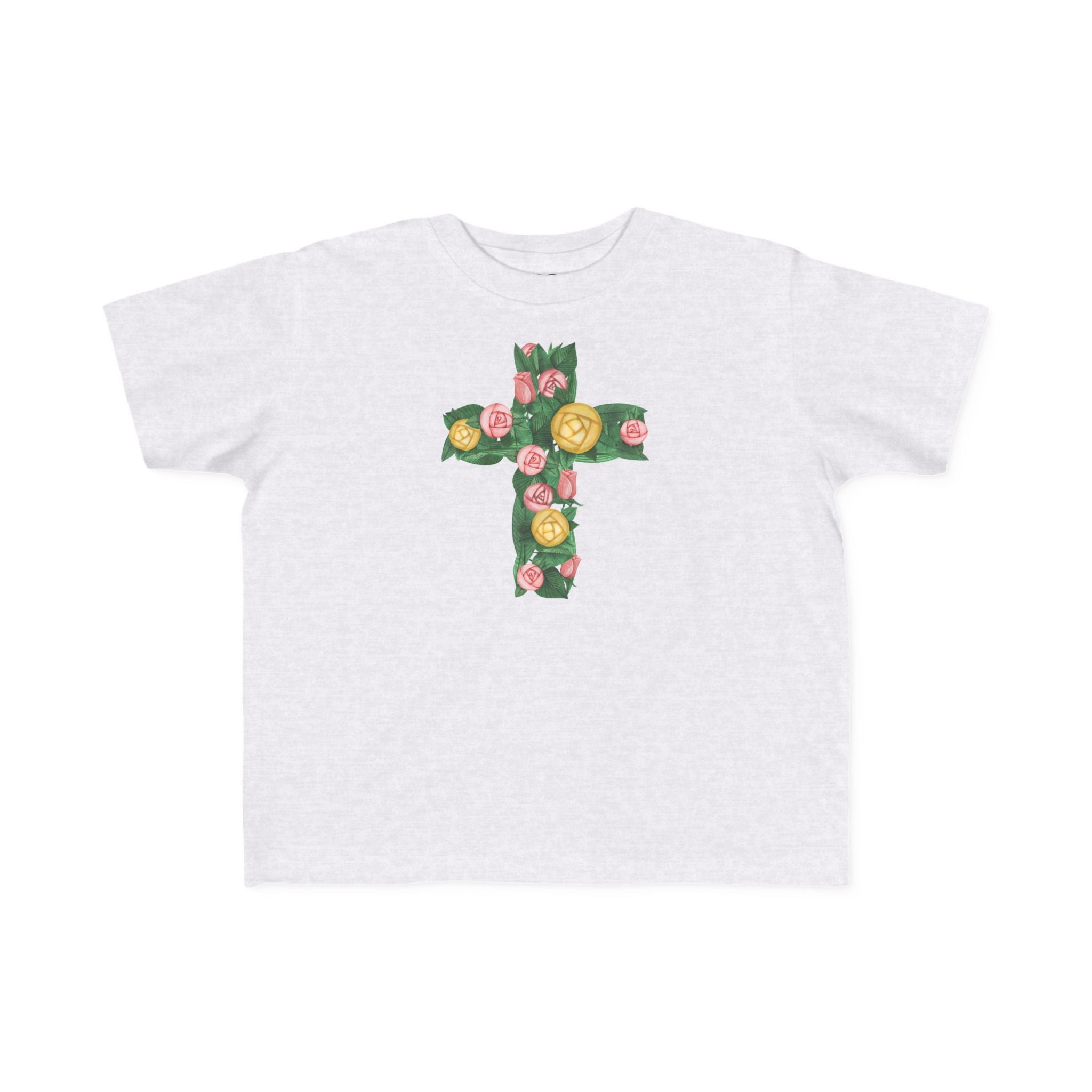 Toddler  Floral Cross Tee