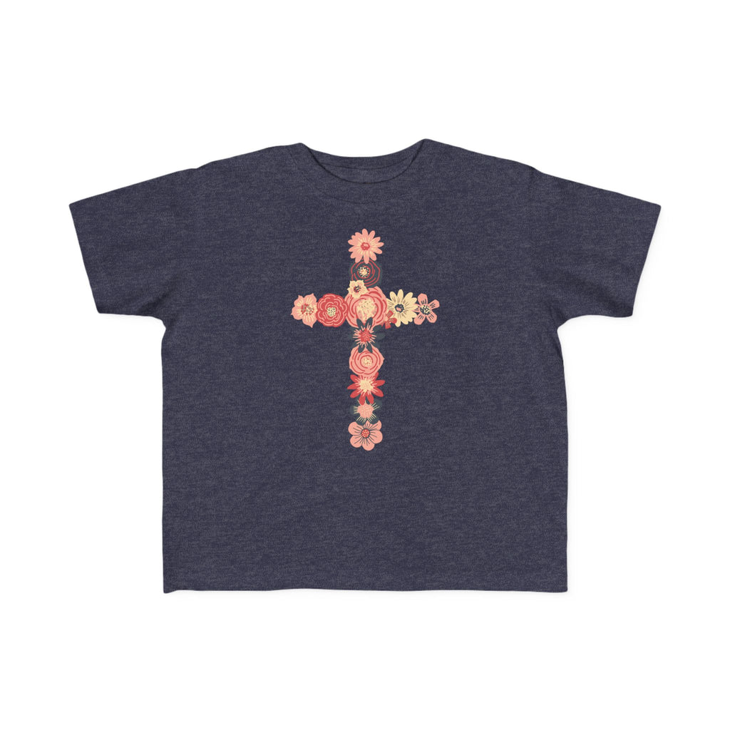 Camiseta cruzada floral para niños pequeños