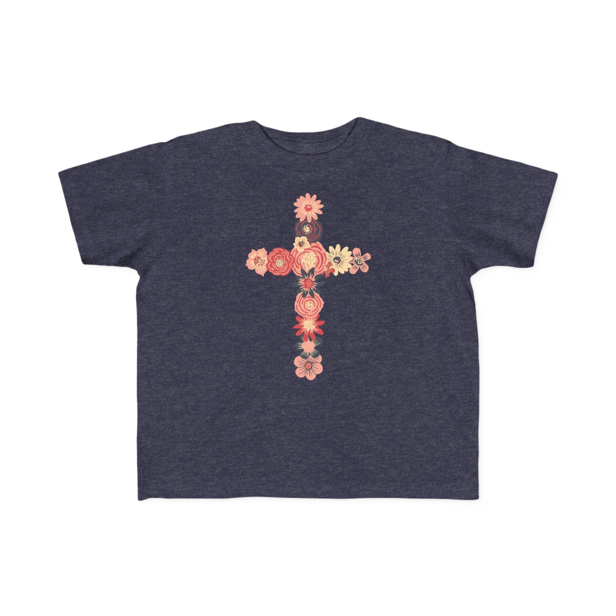 Camiseta cruzada floral para niños pequeños