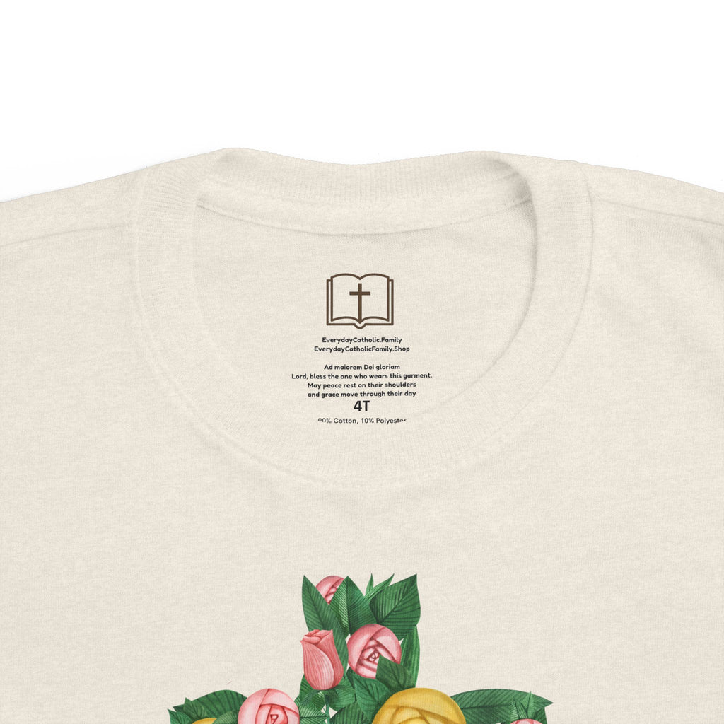Camiseta cruzada floral para niños pequeños