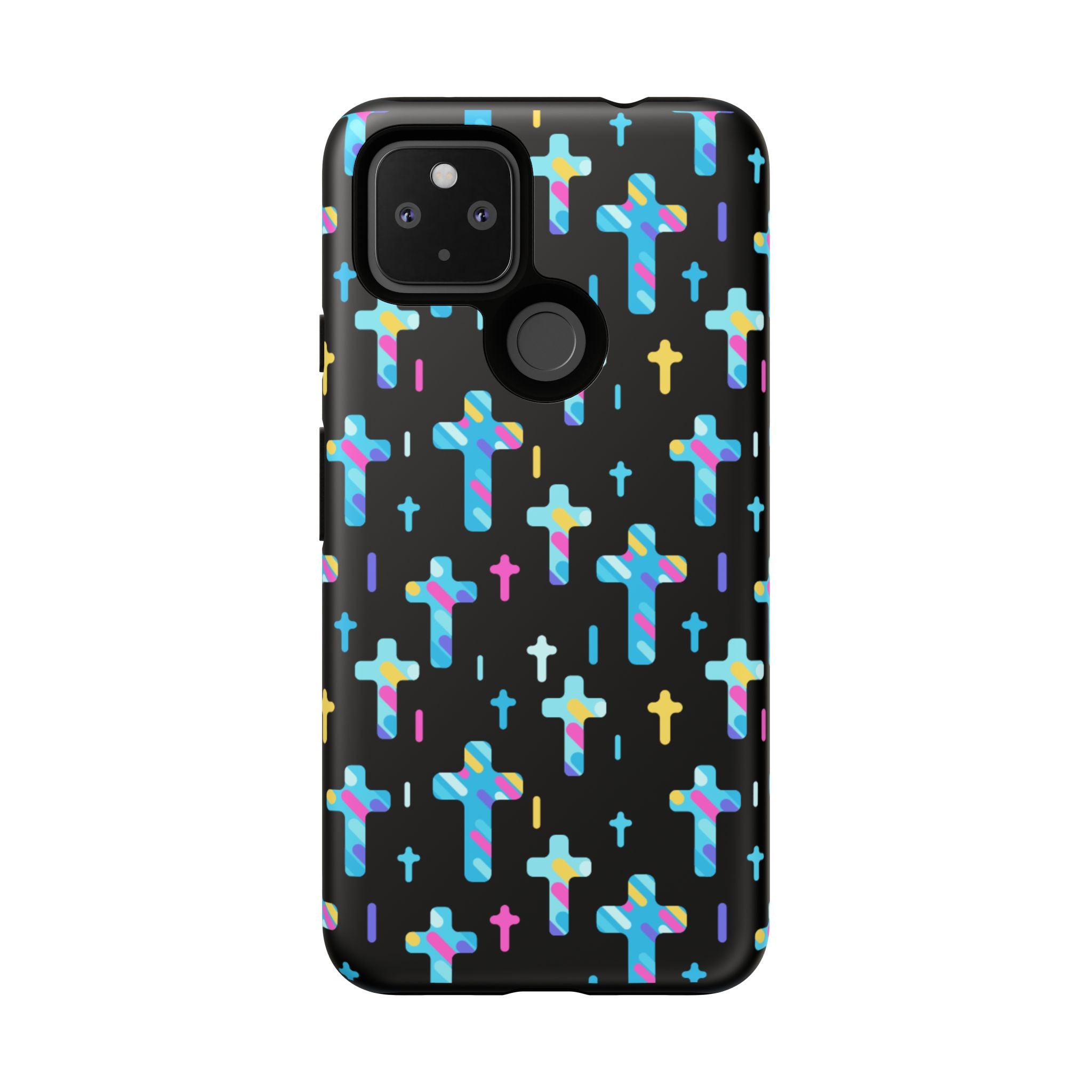 Colorful Cross Google Pixel Phone Case | Faith-Inspired Protection | Christian Gift & Everyday Accessory