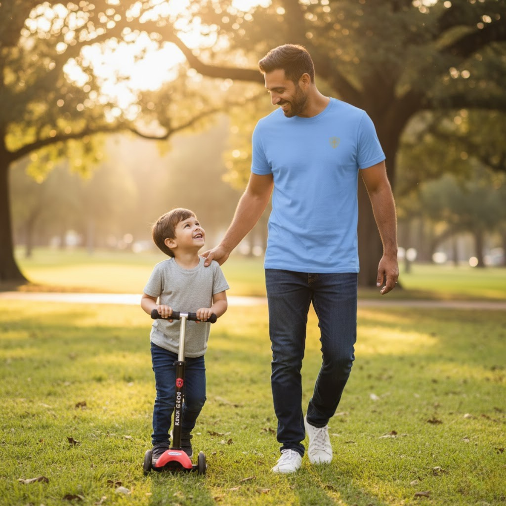 Camiseta para hombre "Nobis Domine" | "No a nosotros, Señor, sino a tu nombre sea la gloria"