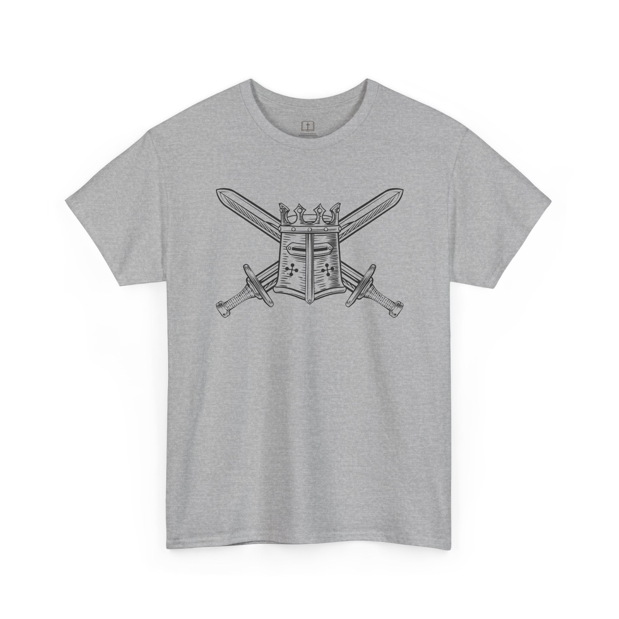 Battle Ready Men’s T-Shirt | Faith Warrior Graphic Tee | Catholic Apparel for Men