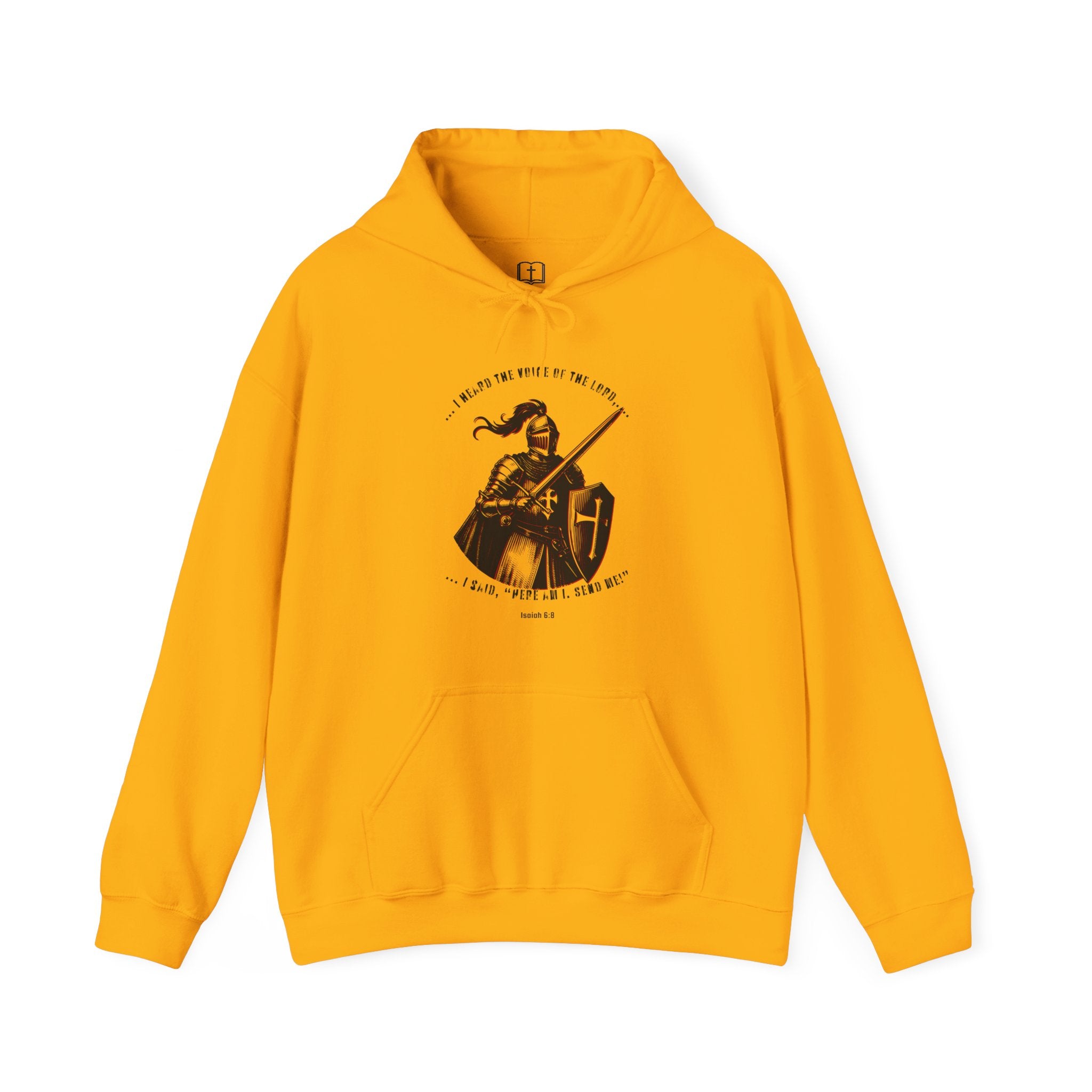 Sudadera con capucha inspiradora de armadura de caballero, sudadera de mezcla gruesa para hombre, prenda motivacional, regalo acogedor para él y para ella, perfecta para cualquier ocasión.