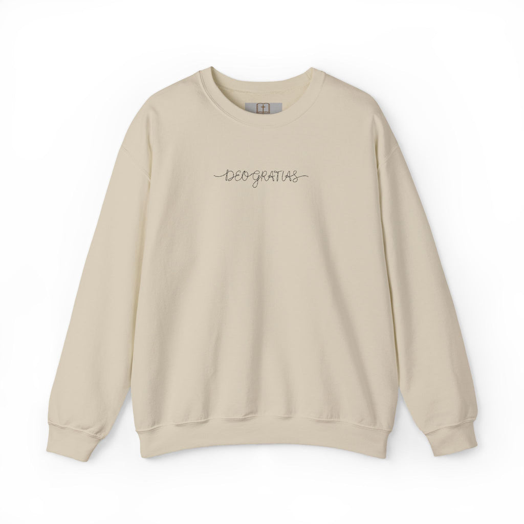 Deo Gratias Catholic Sweatshirt | Faith Apparel