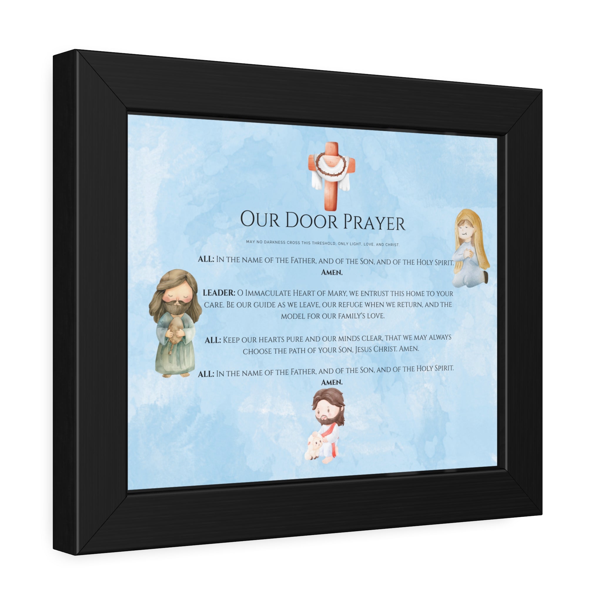 Oración a la Puerta | Arte Religioso para la Familia y el Hogar