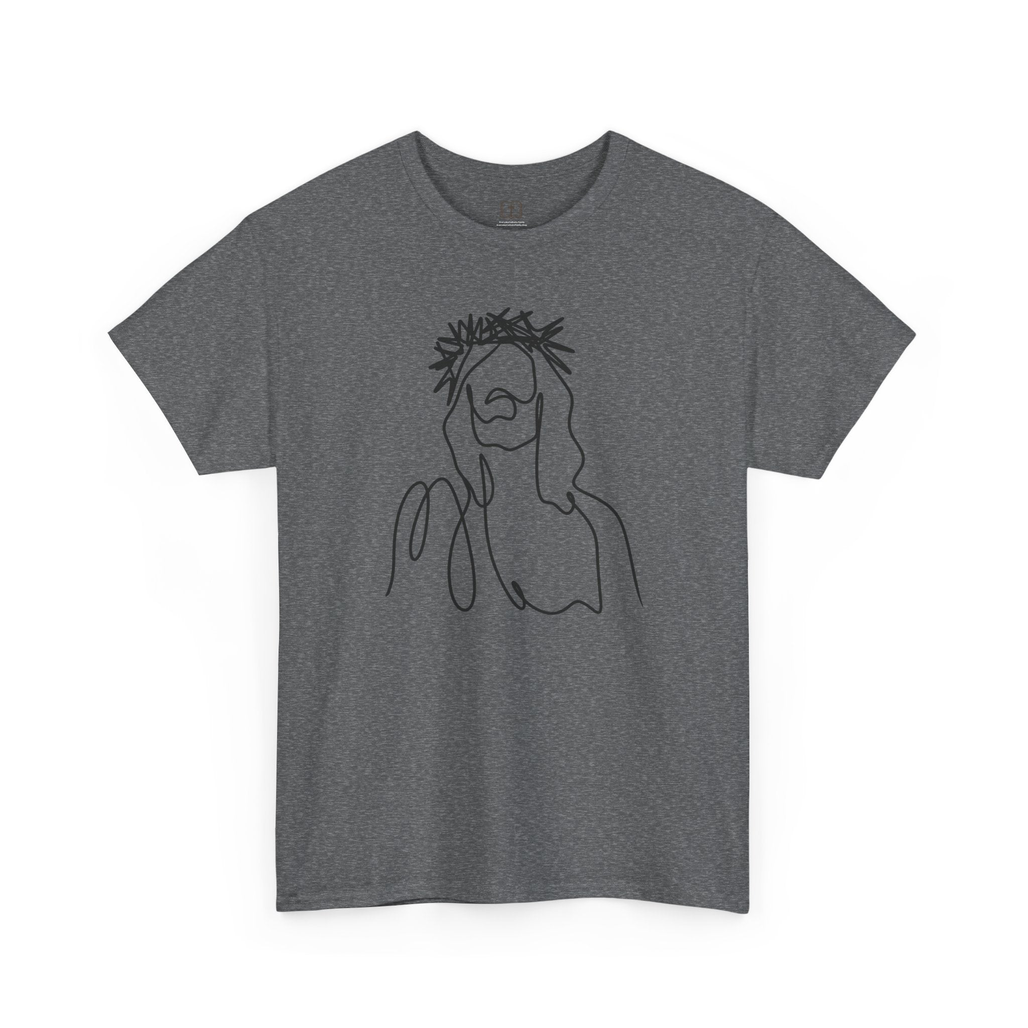 Artistic Line Drawing Jesus Women’s T-Shirt | Minimalist Faith Tee | Christian Apparel