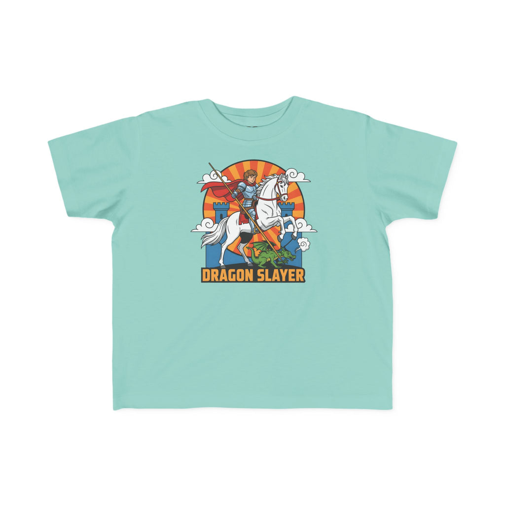 Camiseta infantil de San Jorge Cazador de Dragones | Camiseta de aventura inspirada en la fe para niños