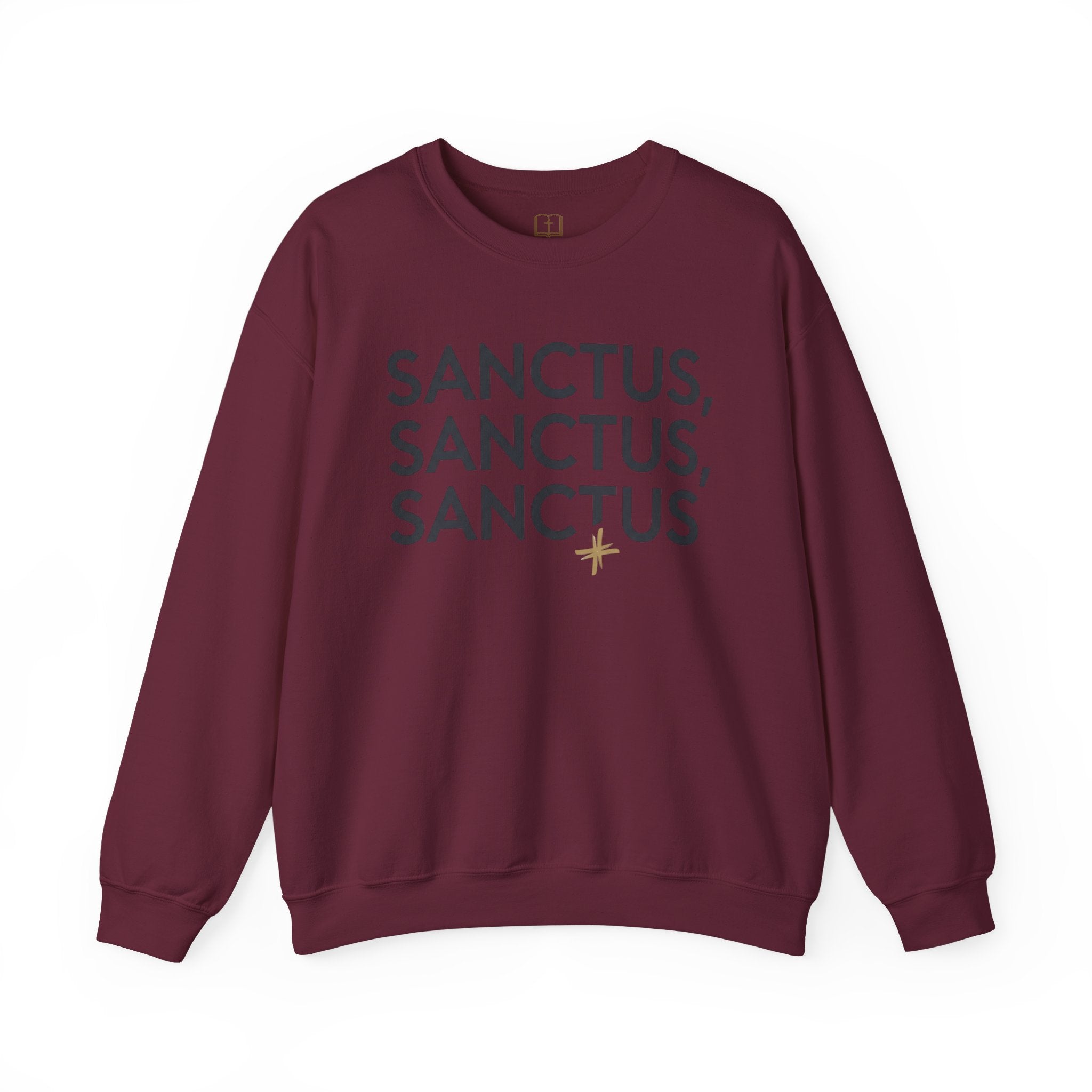 Sanctus, Sanctus, Sanctus Catholic Crewneck Sweatshirt | Holy Faith Apparel