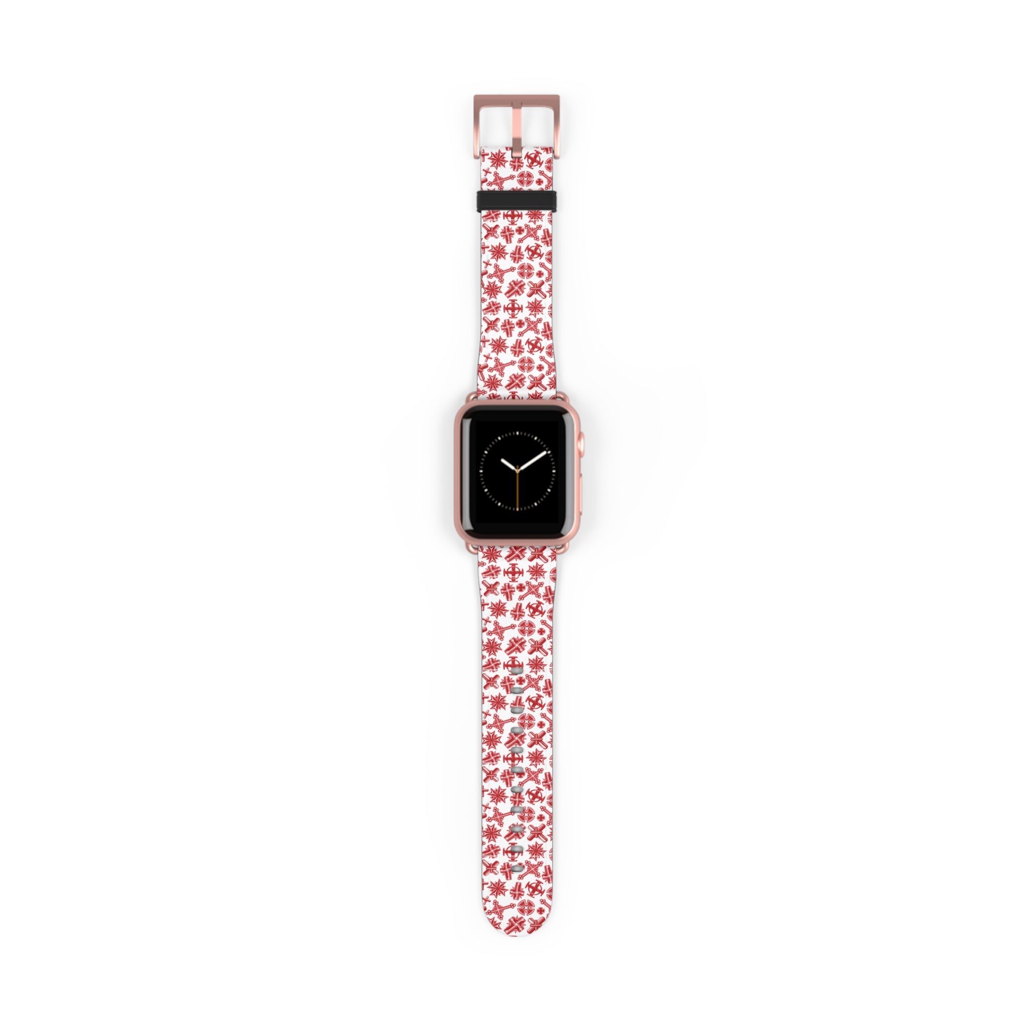 Christian Cross Apple Watch Band | Faith Inspired Faux Leather Strap