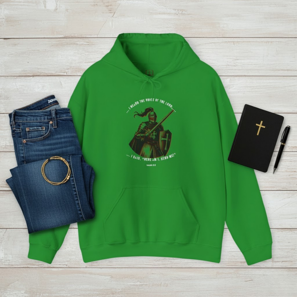 Sudadera con capucha inspiradora de armadura de caballero, sudadera de mezcla gruesa para hombre, prenda motivacional, regalo acogedor para él y para ella, perfecta para cualquier ocasión.
