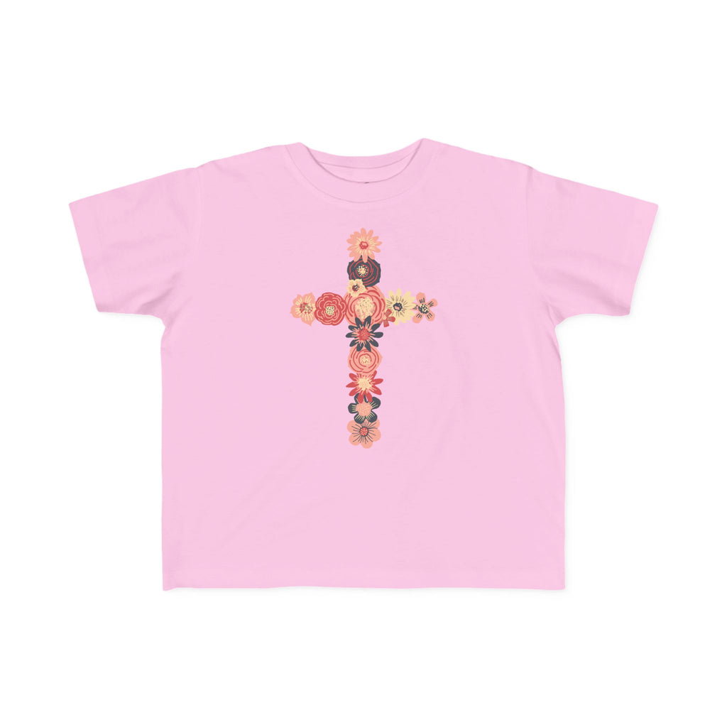 Camiseta cruzada floral para niños pequeños
