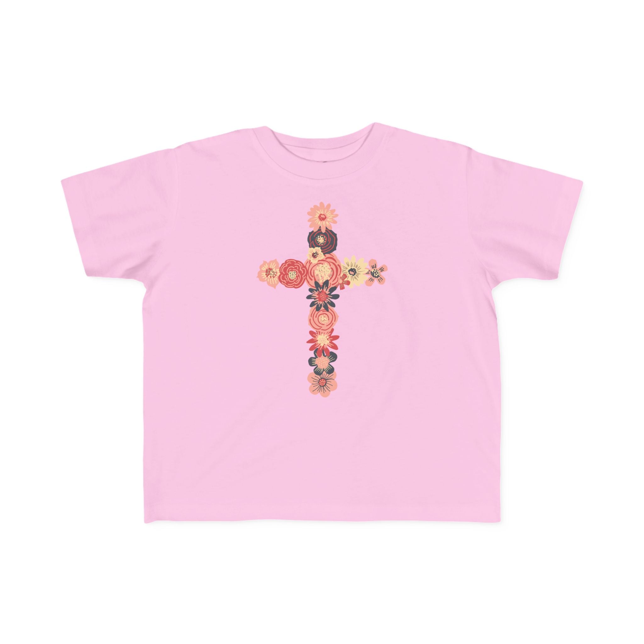 Camiseta cruzada floral para niños pequeños