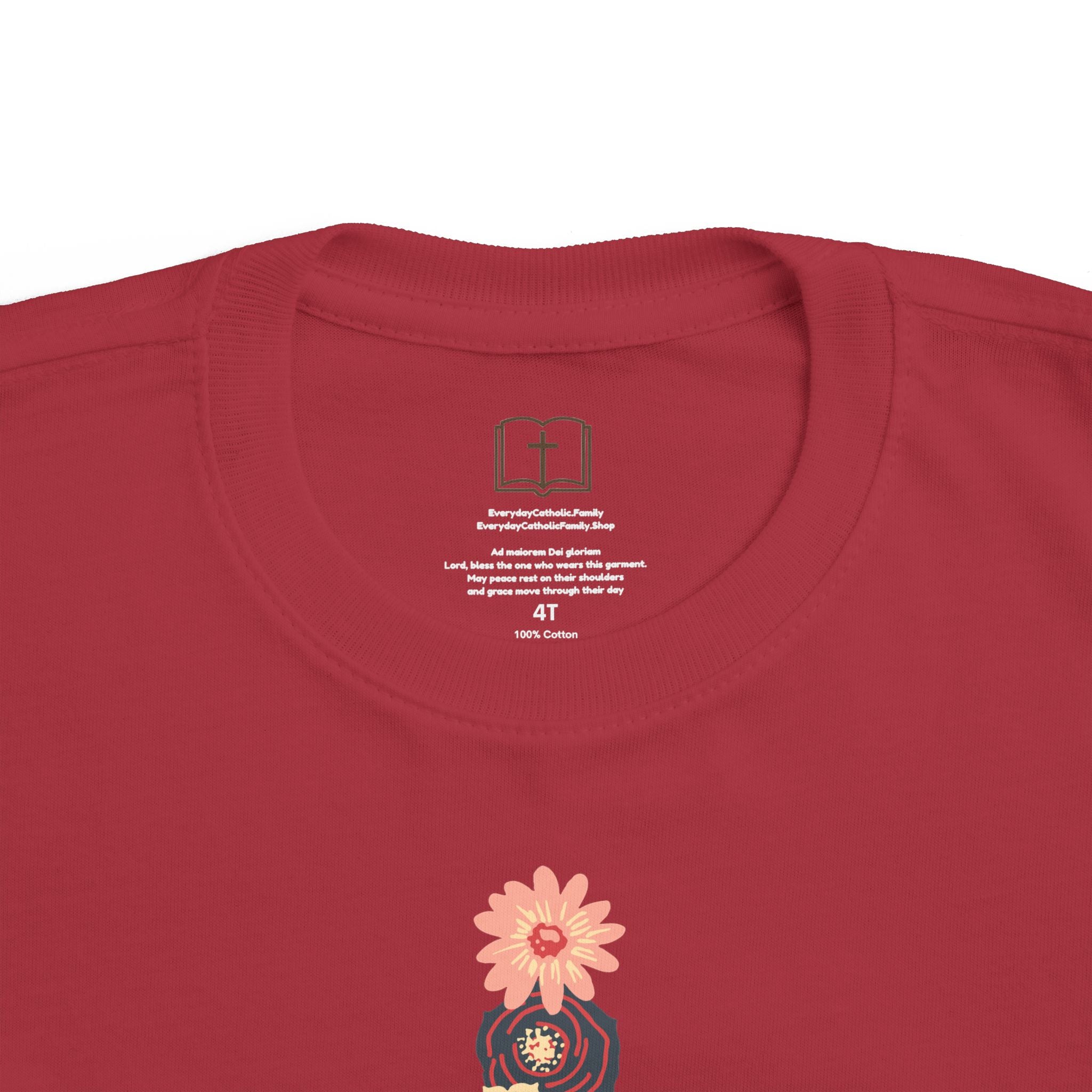 Camiseta cruzada floral para niños pequeños