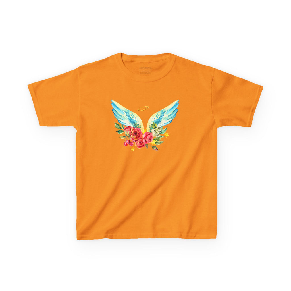 Camiseta infantil con alas de ángel | Camiseta cristiana inspirada en la fe para niños y niñas
