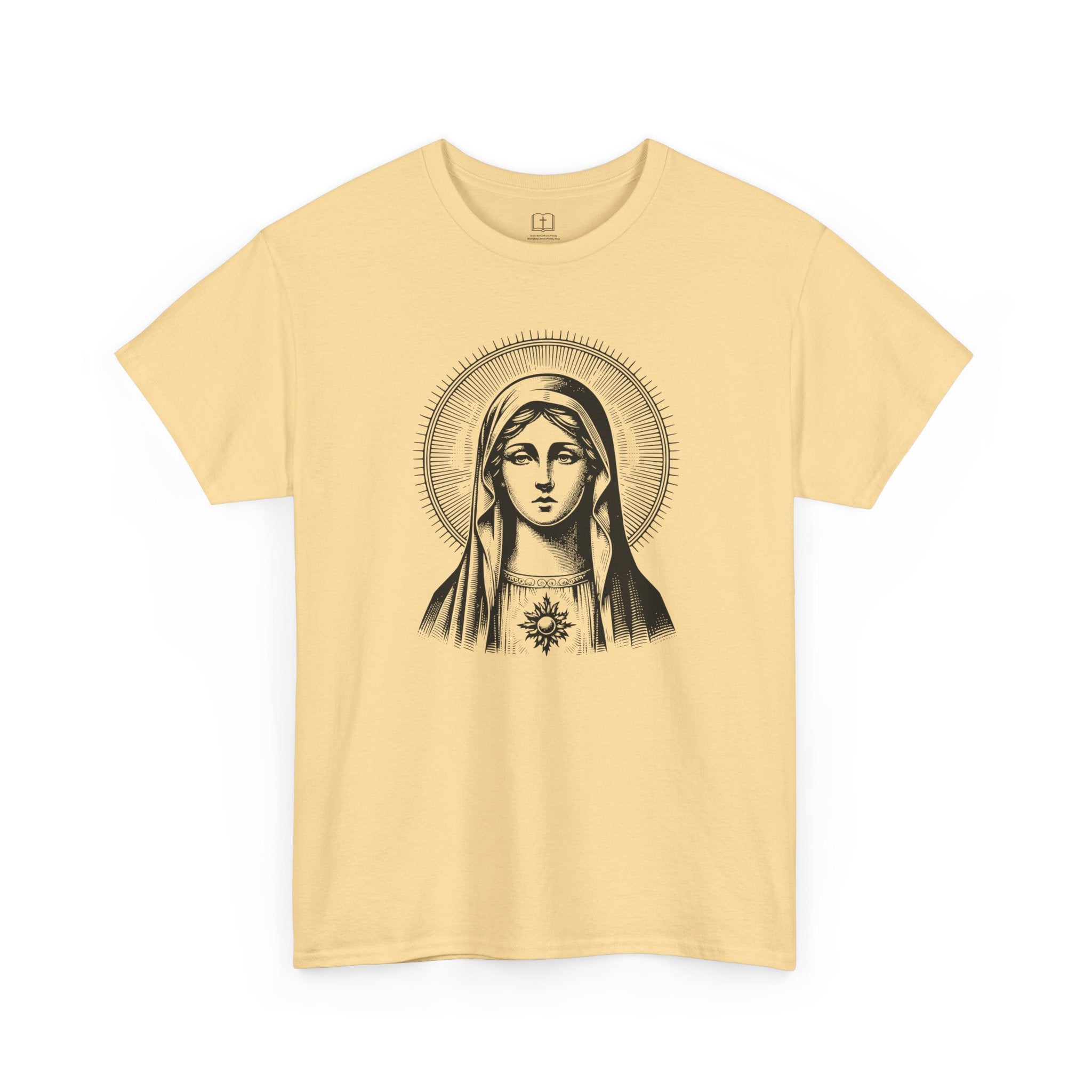 Camiseta de María de inspiración vintage para mujer | Camiseta de arte católico | Ropa religiosa