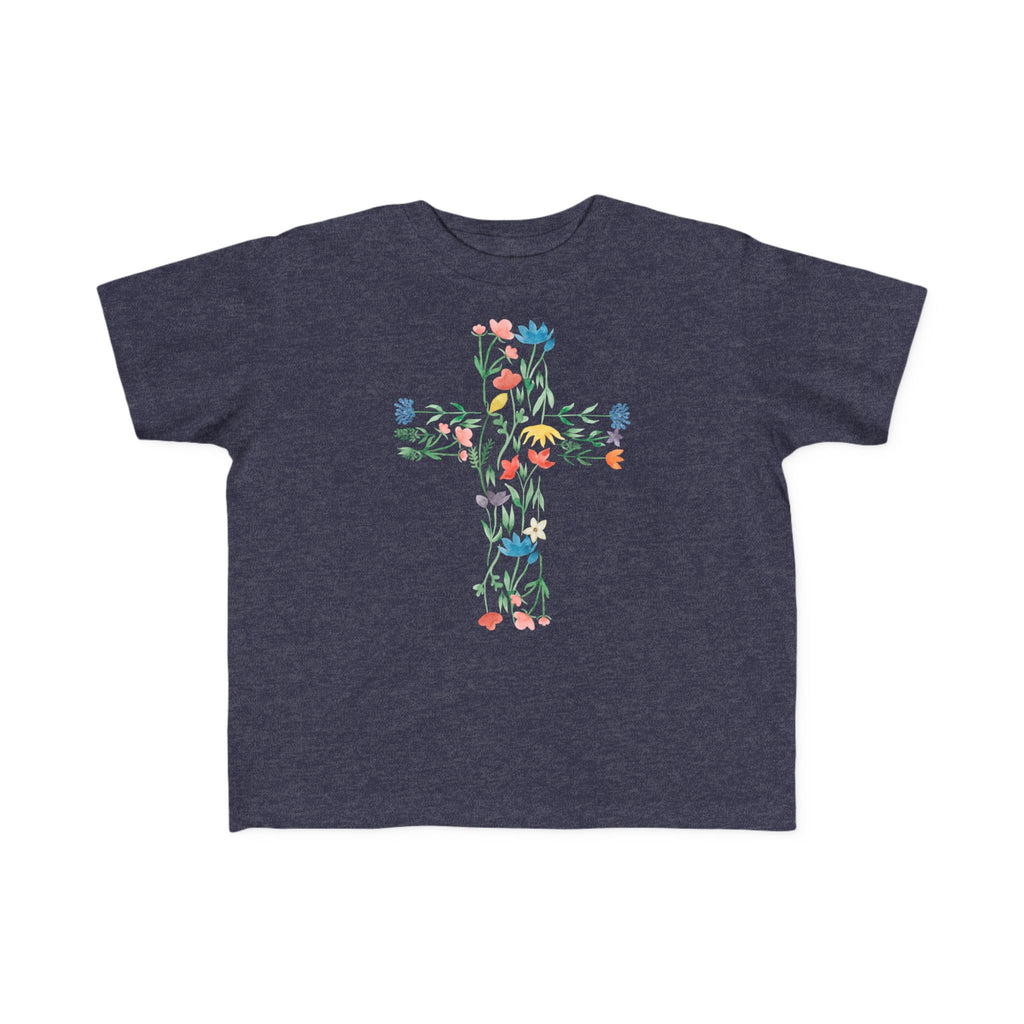 Camiseta cruzada floral para niños pequeños