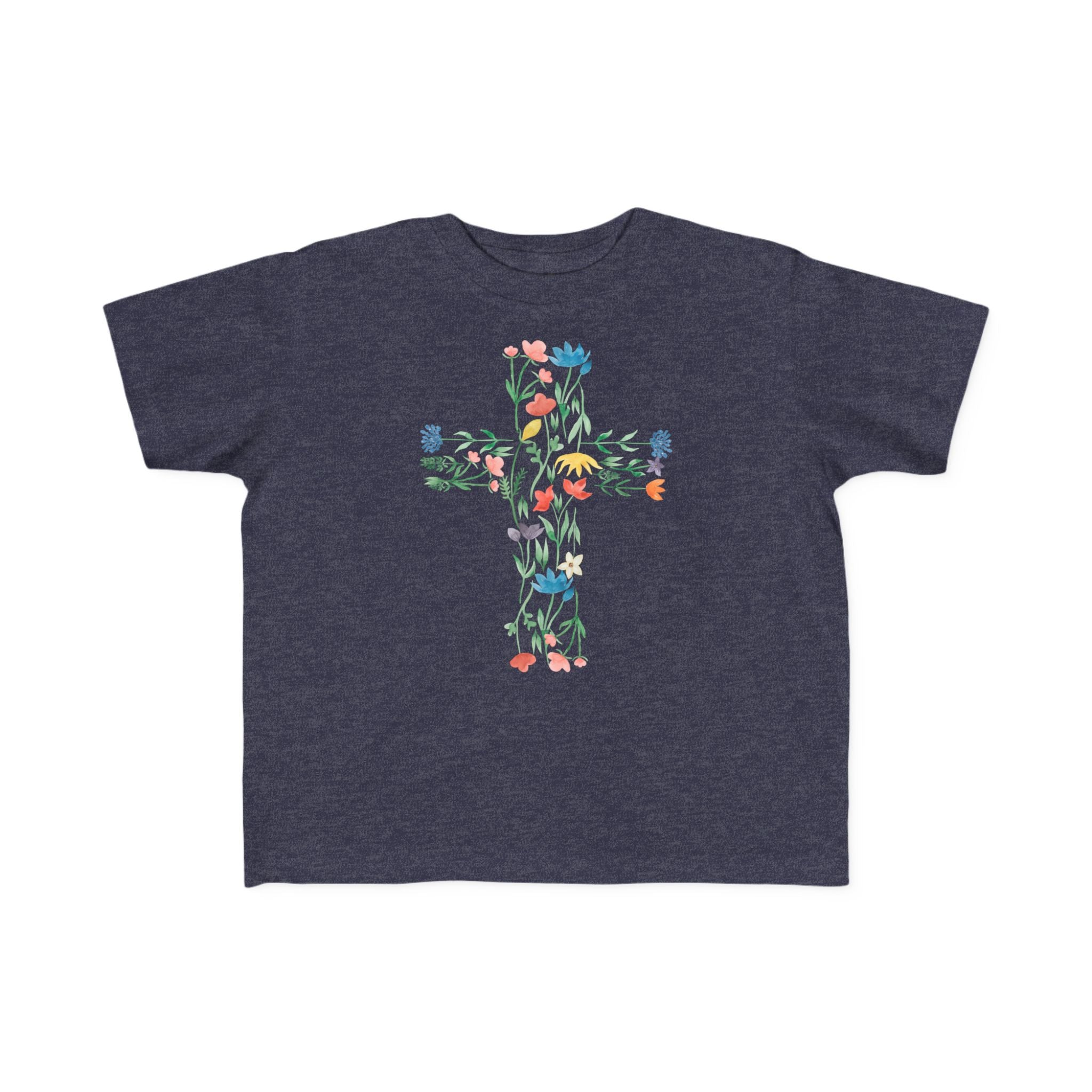 Toddler  Floral Cross Tee