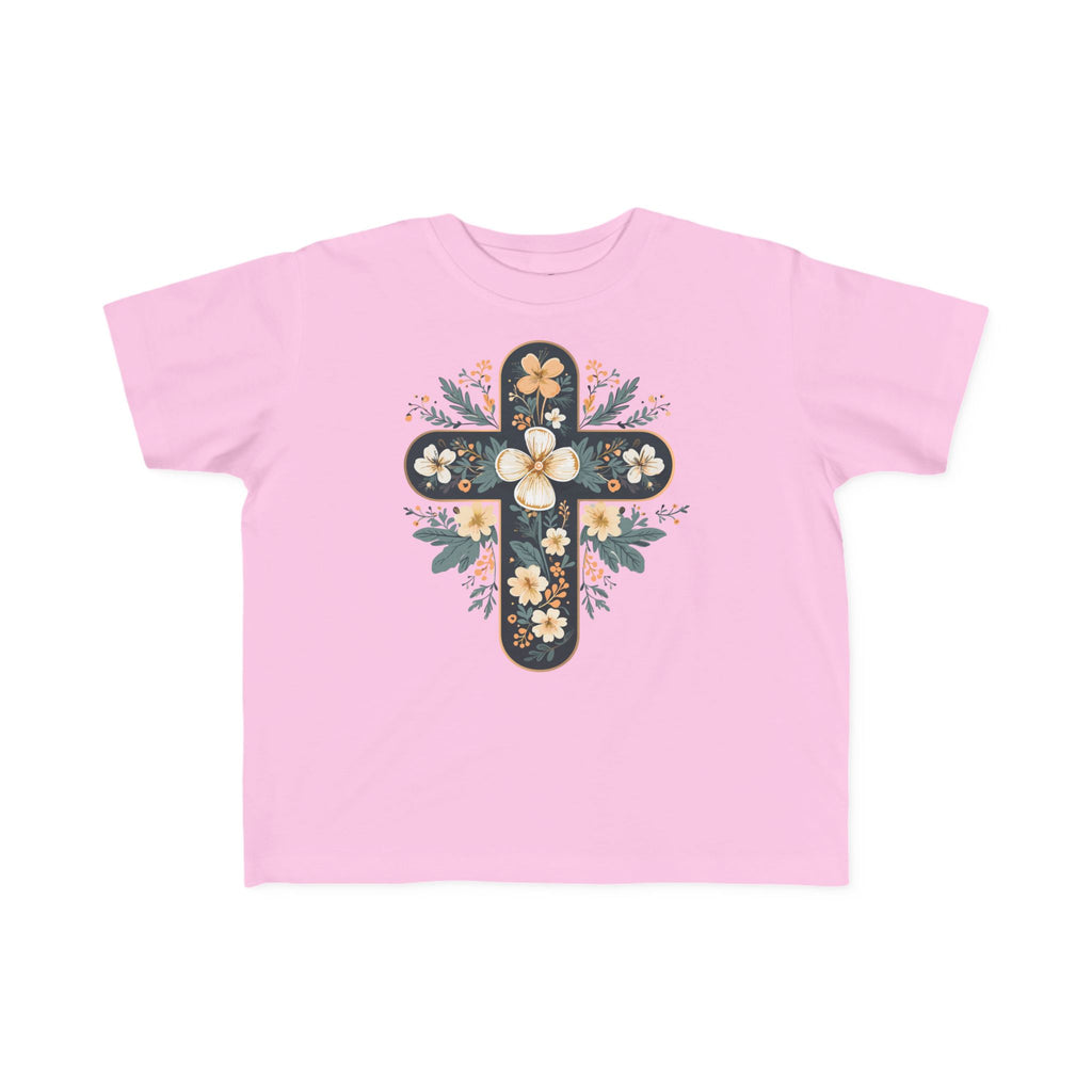 Camiseta cruzada floral para niños pequeños