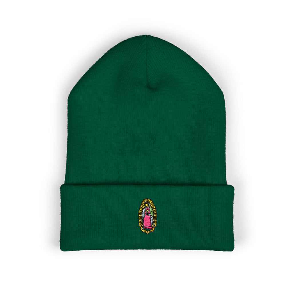 Gorro bordado de Nuestra Señora de Guadalupe | Gorro de punto católico moderno 