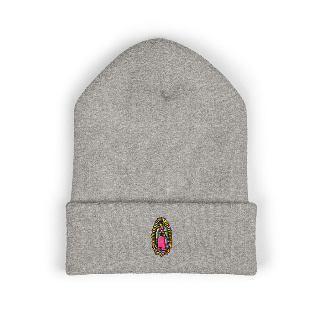 Gorro bordado de Nuestra Señora de Guadalupe | Gorro de punto católico moderno 