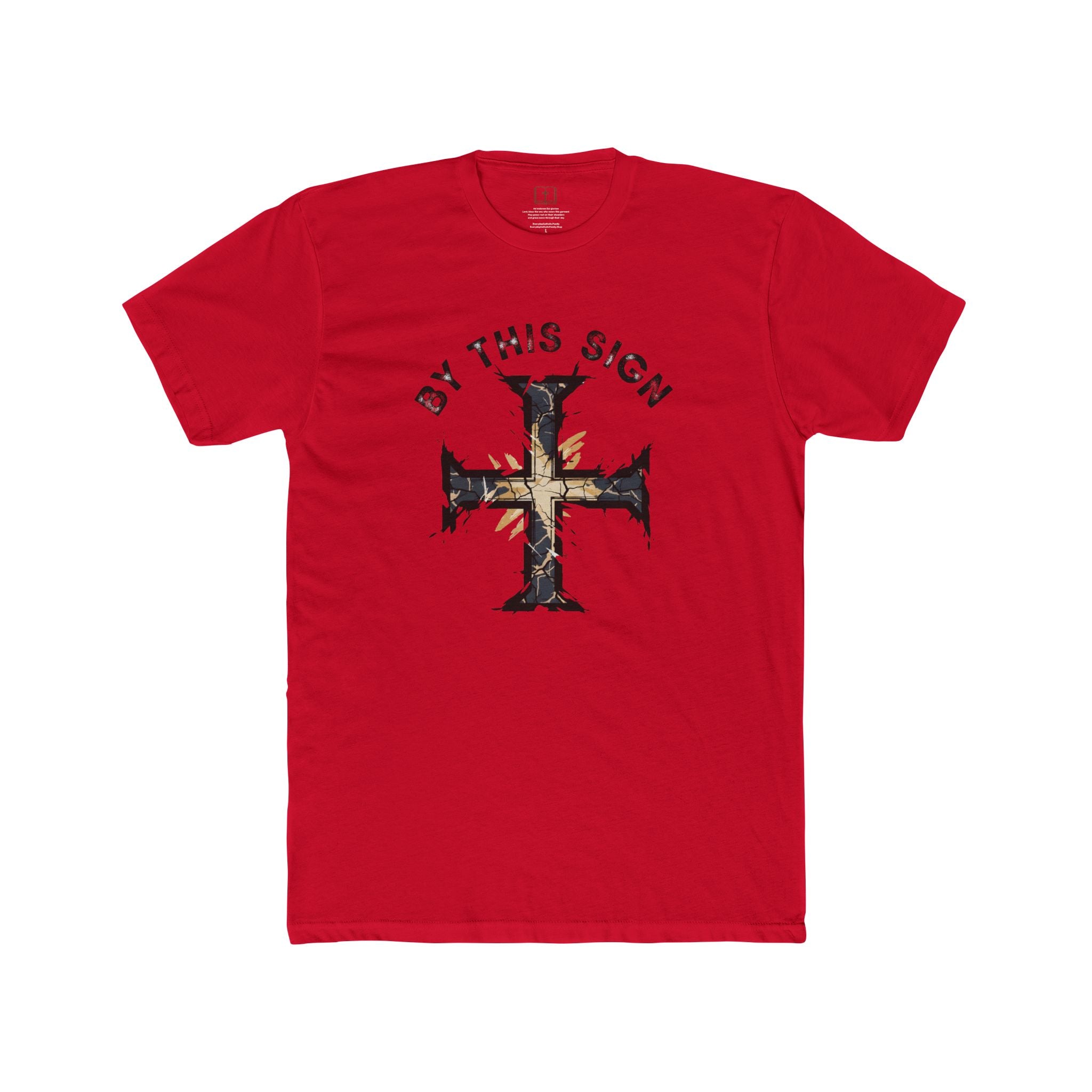 "By This Sign" Men's Crusader Cross T-Shirt