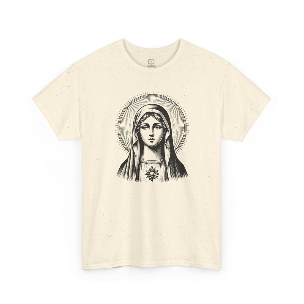 Vintage Inspired Mary Women’s T-Shirt | Catholic Art Tee | Faith-Based Apparel