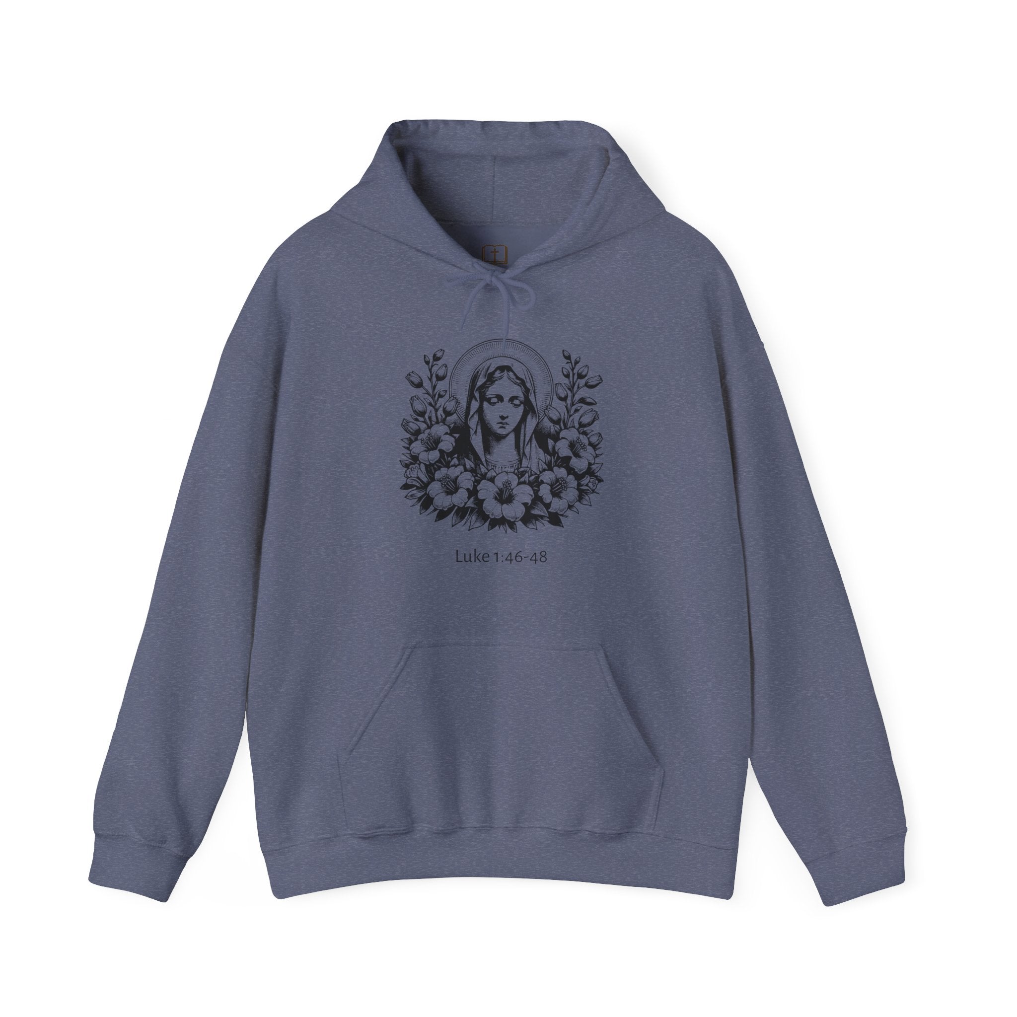 Luke 1:46–48 Marian Hoodie | “My Soul Magnifies the Lord” Women’s Faith Sweatshirt