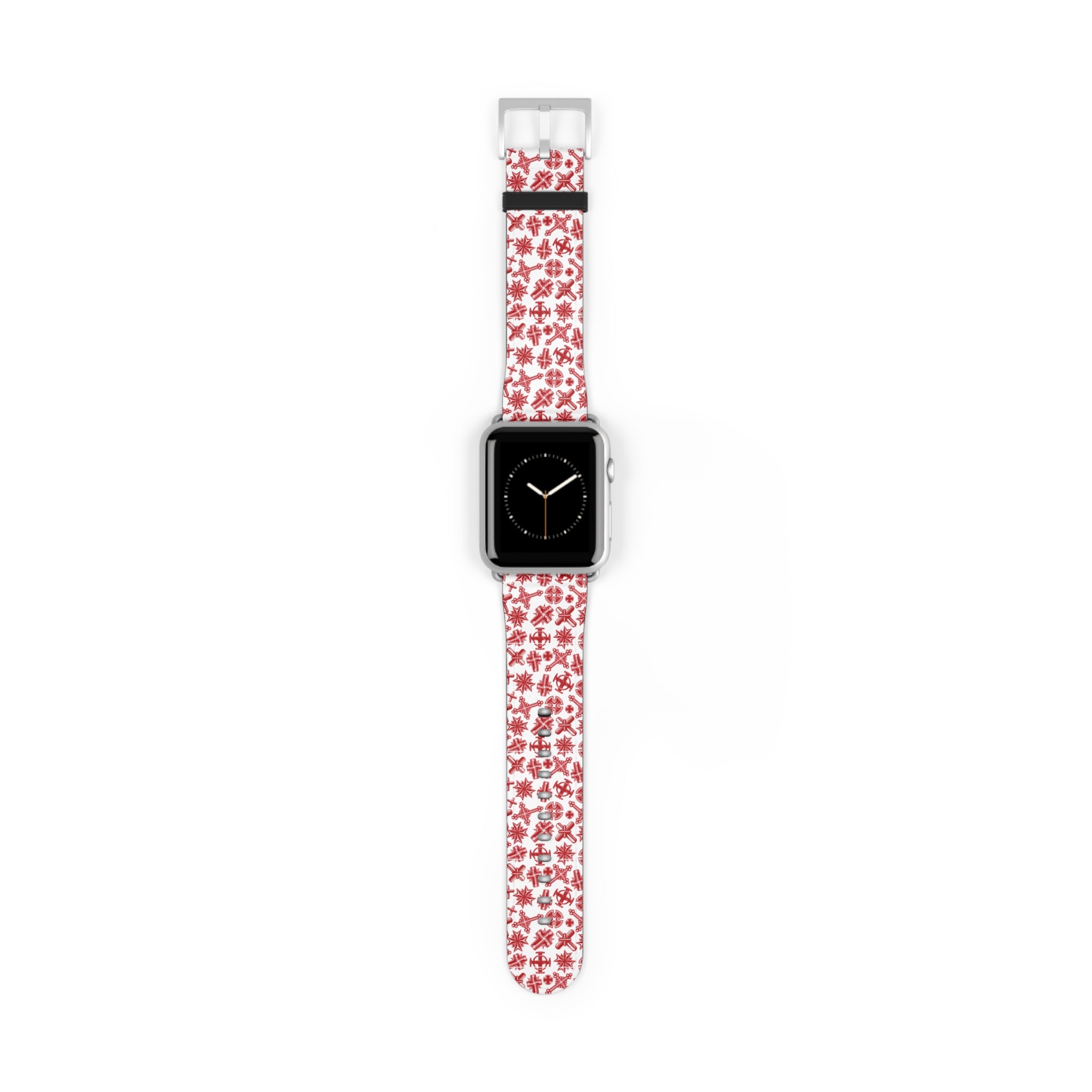 Christian Cross Apple Watch Band | Faith Inspired Faux Leather Strap