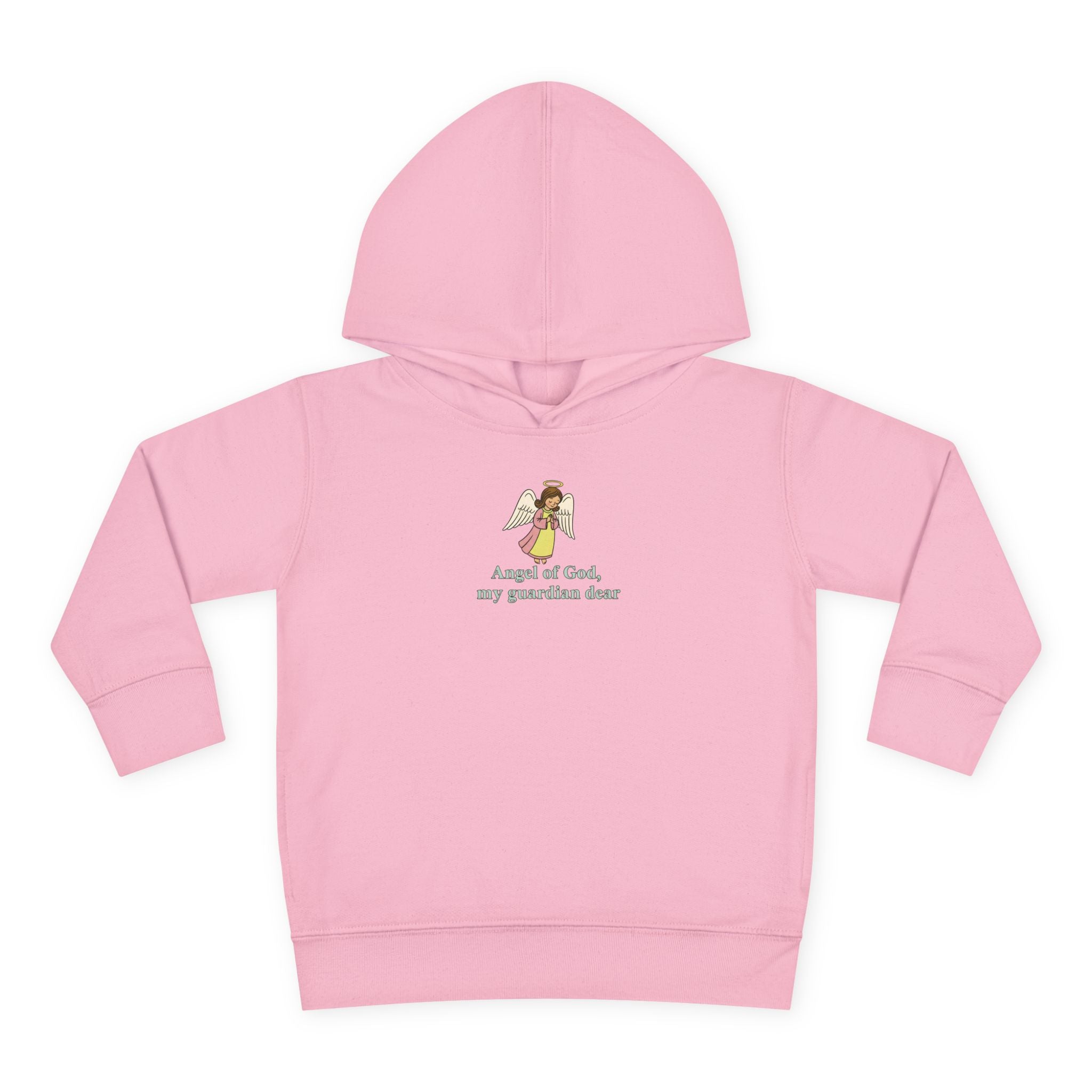 Sudadera con capucha de ángel de la guarda para niños pequeños: "Mi ángel de la guarda, mi querido ángel de la guarda". 