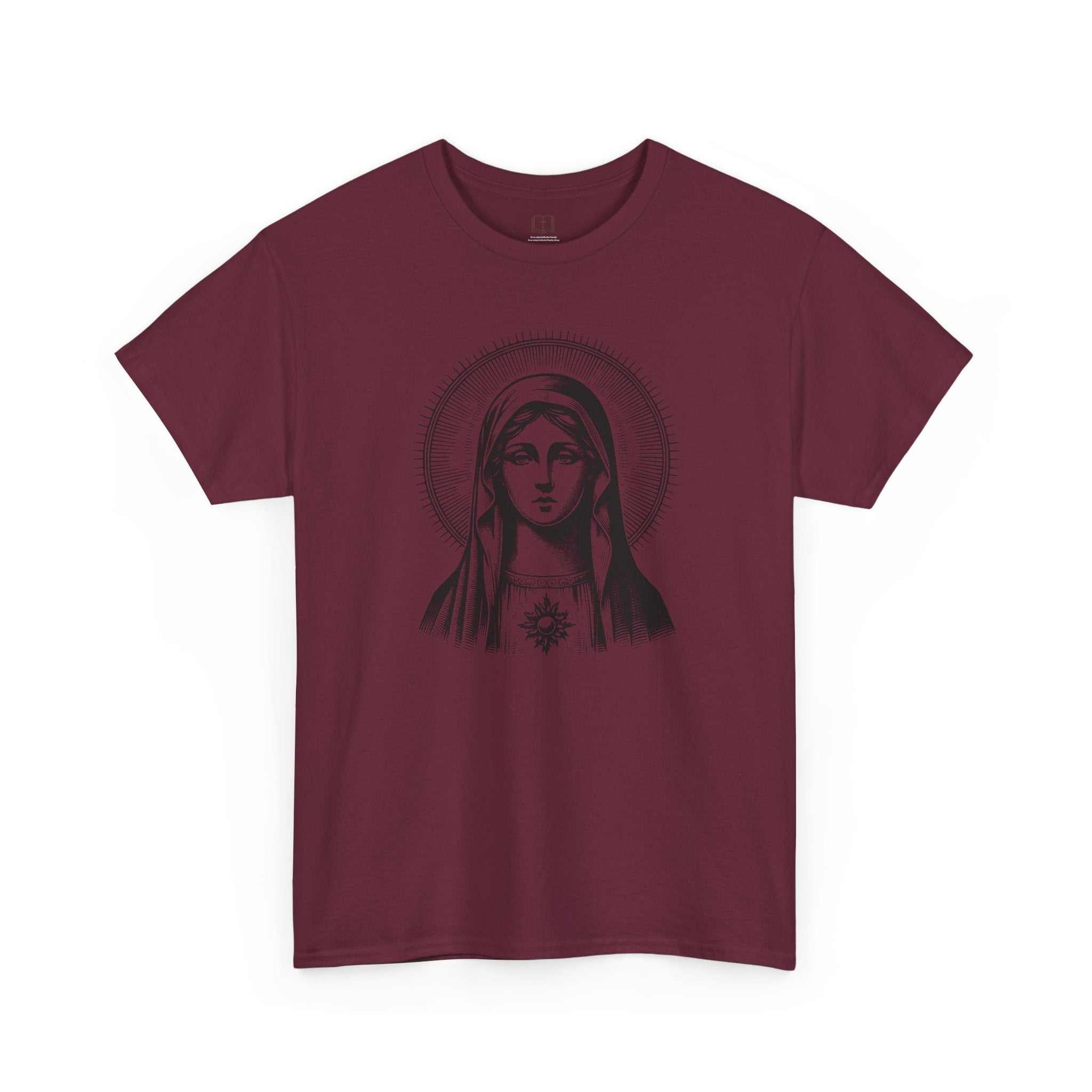 Camiseta de María de inspiración vintage para mujer | Camiseta de arte católico | Ropa religiosa
