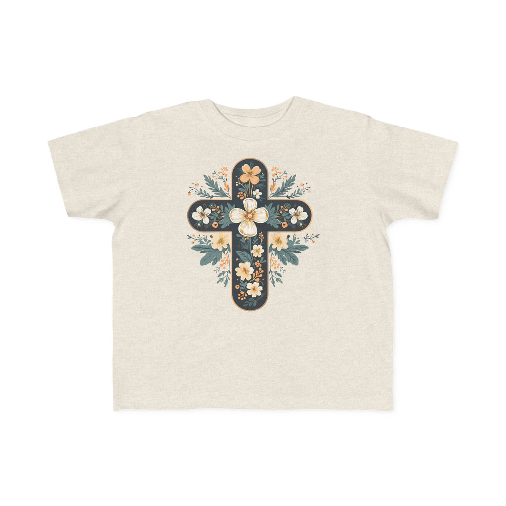 Camiseta cruzada floral para niños pequeños