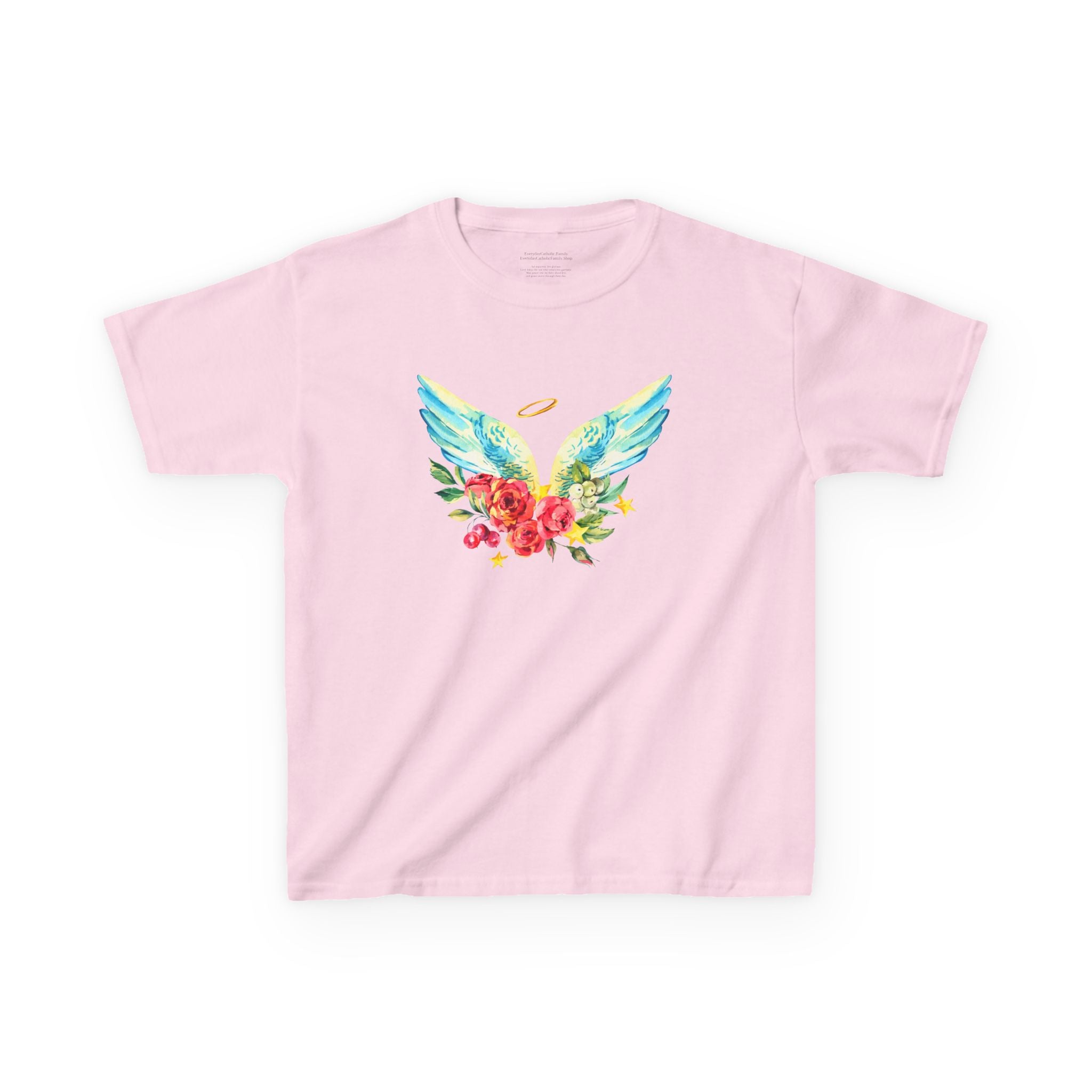 Angel Wings Kids T-Shirt | Faith Inspired Christian Tee for Boys & Girls