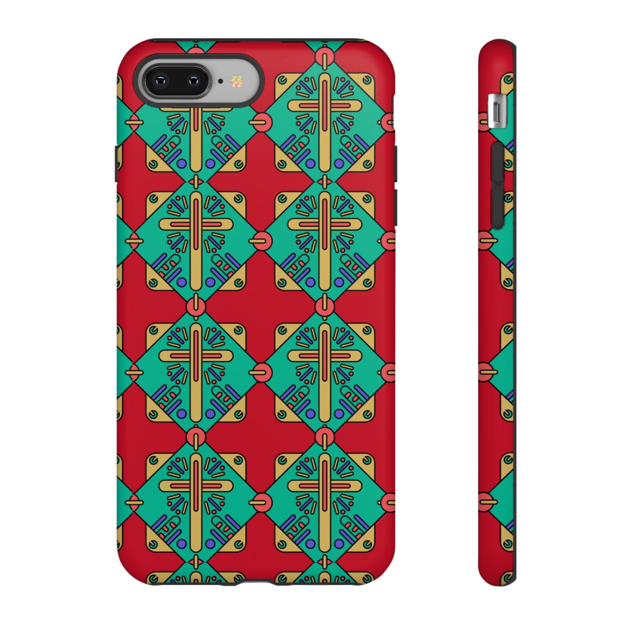 Funda resistente y vibrante para iPhone | Protección artística y colorida | Regalo católico único y elegante accesorio para teléfono