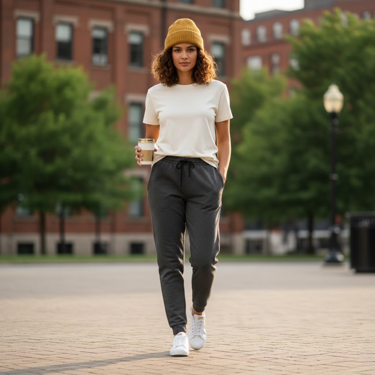 Pantalones deportivos con bordado de María | Pantalones de descanso para mujer inspirados en la fe | Ropa católica | Ropa cómoda para el día a día