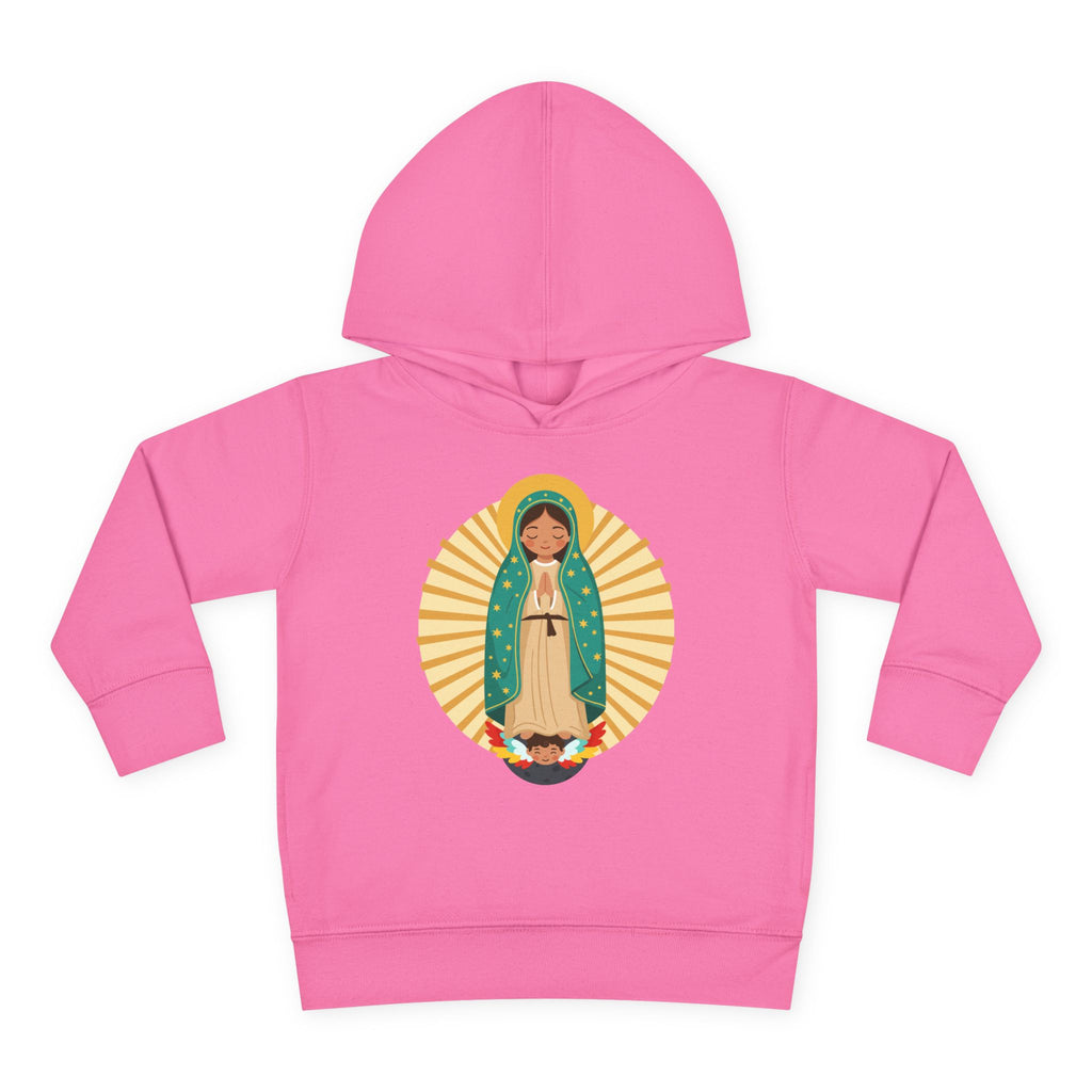 Sudadera con capucha de Nuestra Señora de Guadalupe para niñas | Sudadera con capucha para niños pequeños inspirada en la fe