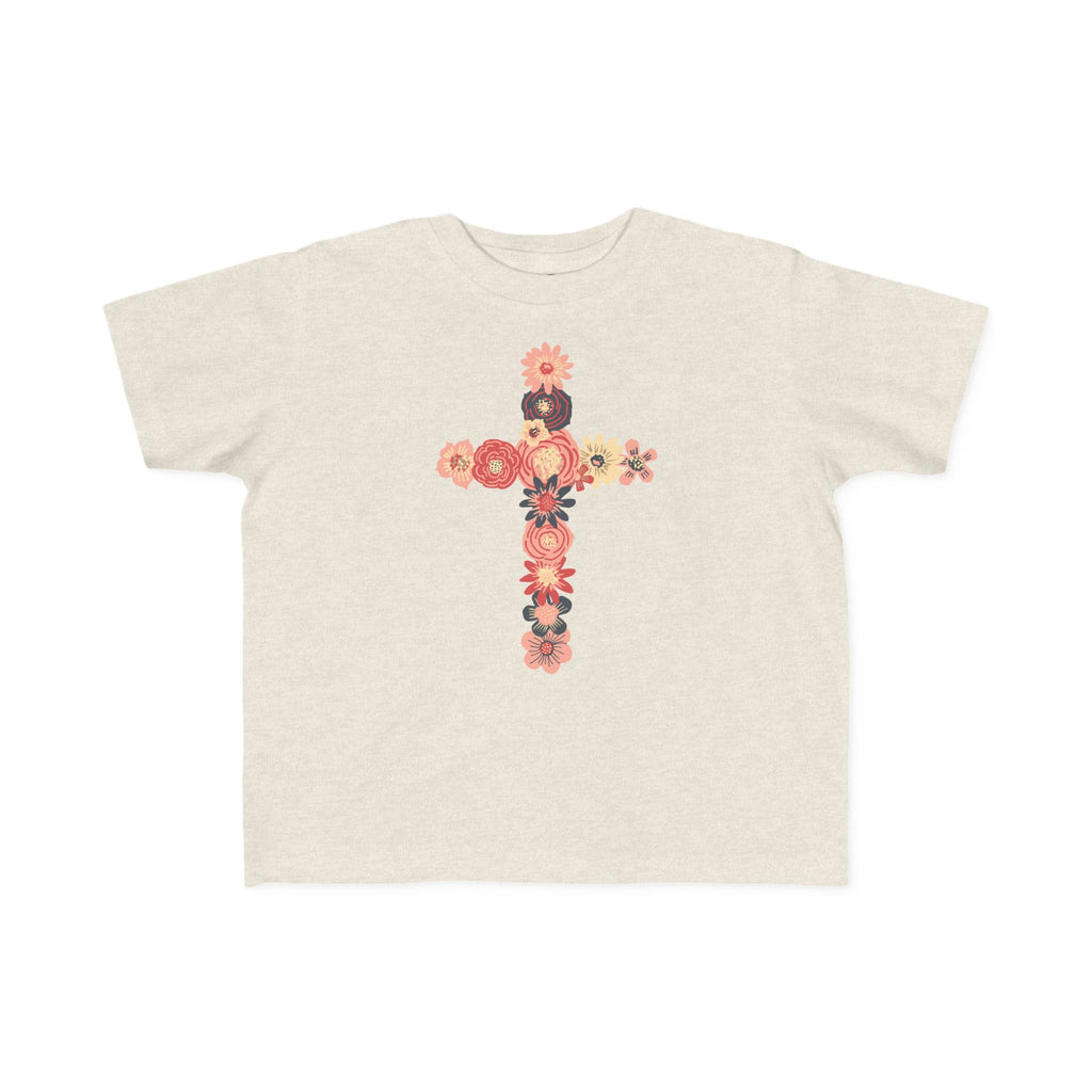 Camiseta cruzada floral para niños pequeños