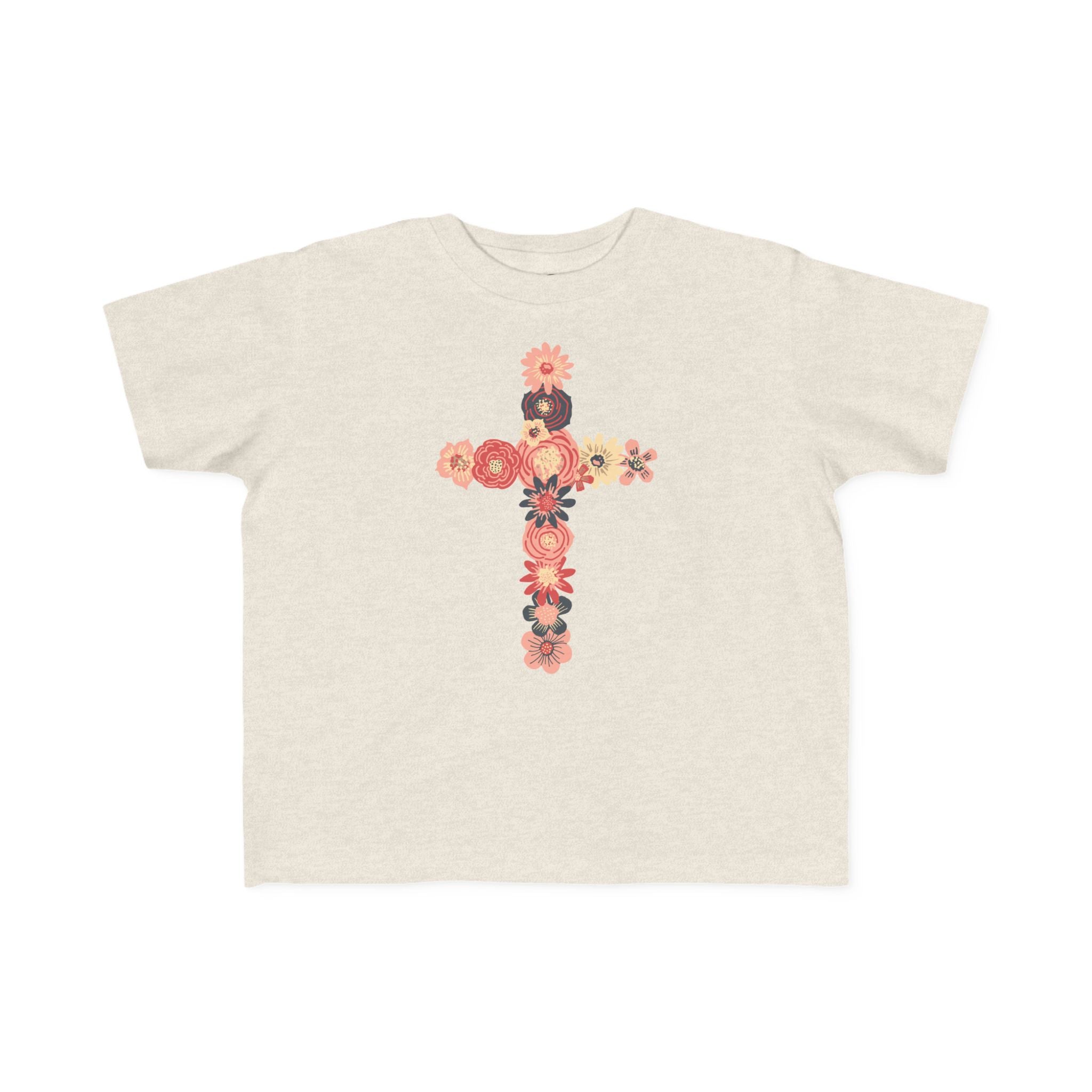 Camiseta cruzada floral para niños pequeños