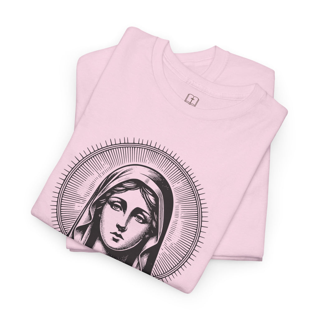 Vintage Inspired Mary Women’s T-Shirt | Catholic Art Tee | Faith-Based Apparel