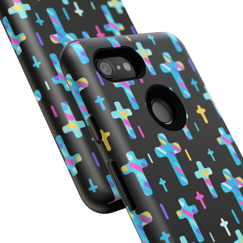 Colorful Cross Google Pixel Phone Case | Faith-Inspired Protection | Christian Gift & Everyday Accessory