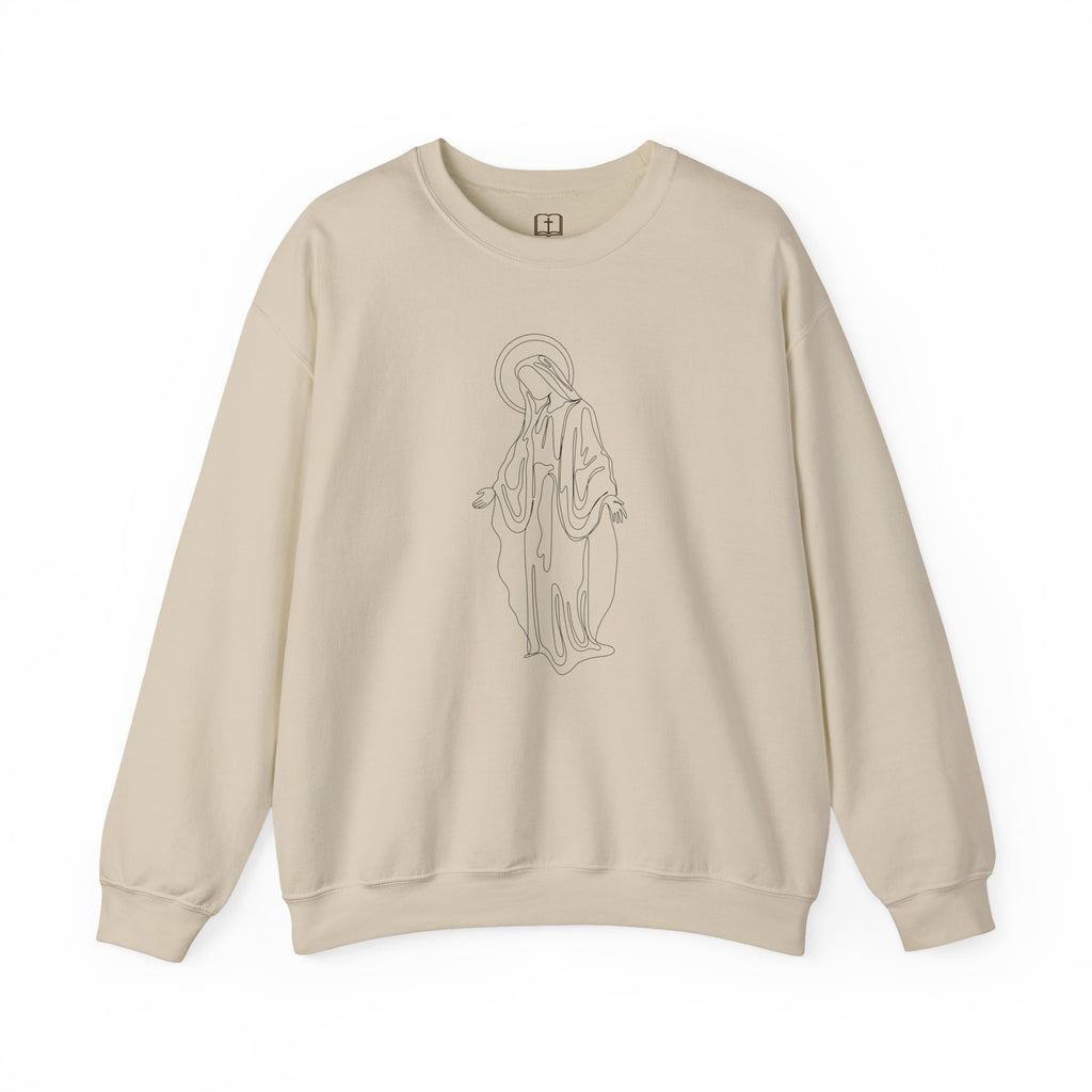 Sudadera de cuello redondo Marian Grace | Jersey de inspiración religiosa para mujer
