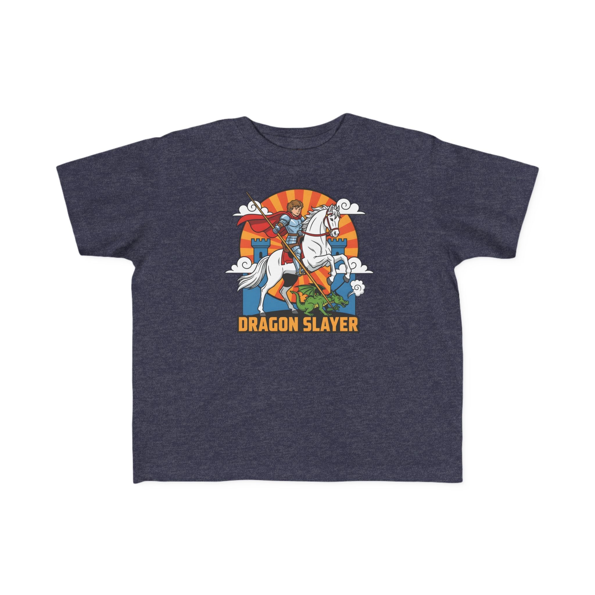 Camiseta infantil de San Jorge Cazador de Dragones | Camiseta de aventura inspirada en la fe para niños