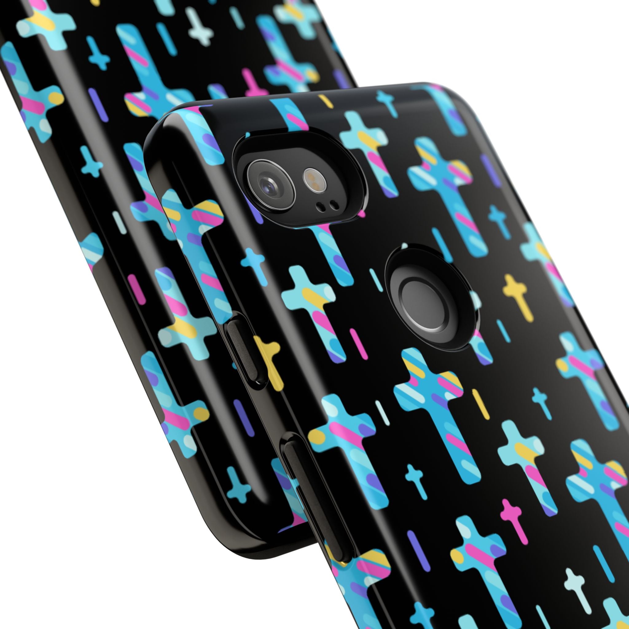Colorful Cross Google Pixel Phone Case | Faith-Inspired Protection | Christian Gift & Everyday Accessory