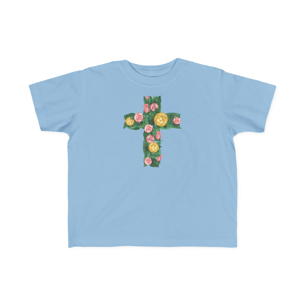 Camiseta cruzada floral para niños pequeños